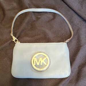 Michael Kors Denium Blue Wristlet
